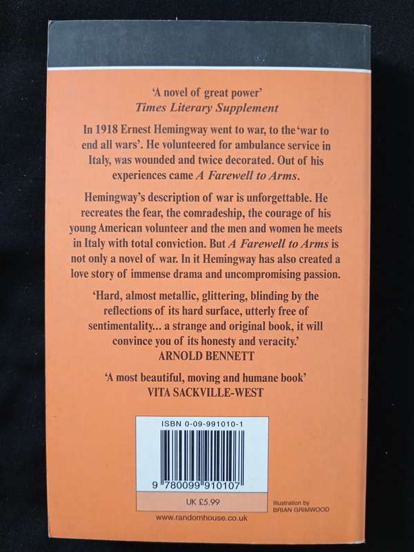 A Farewell to Arms by Ernest Hemingway