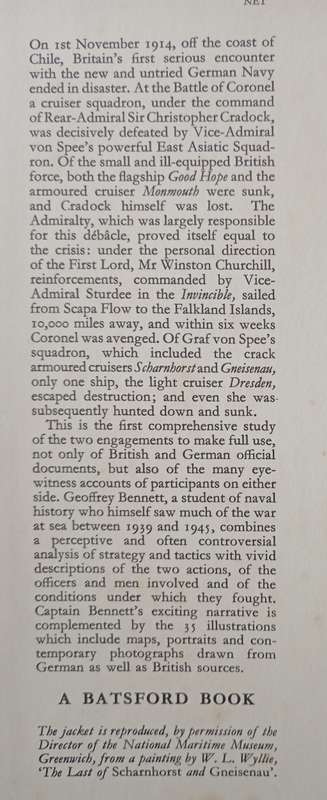 Coronel & The Falklands by Geoffrey Bennett