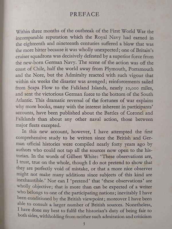 Coronel & The Falklands by Geoffrey Bennett