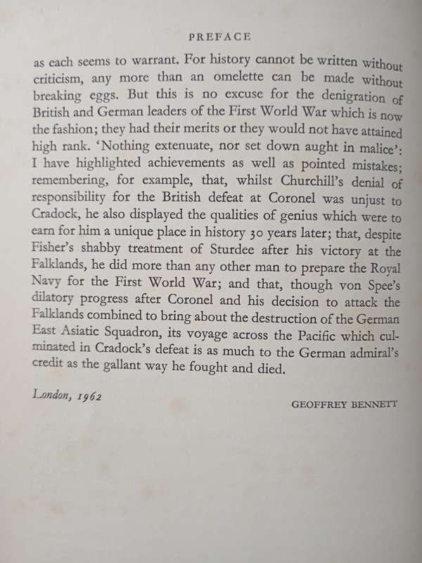 Coronel & The Falklands by Geoffrey Bennett