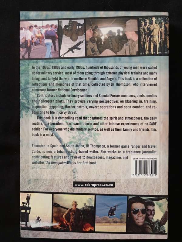 An Unpopular War From afkak to bosbefok by JH Thompson