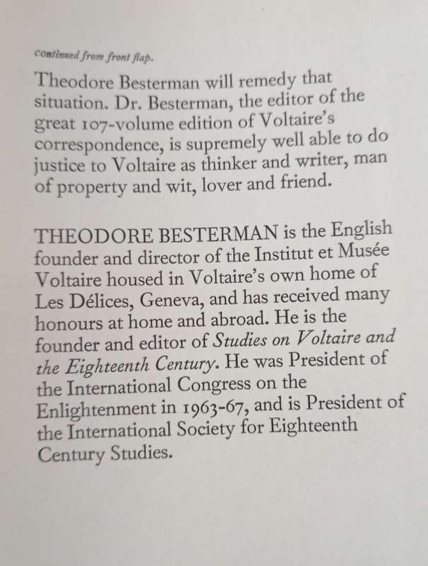 Voltaire by Theodore Besterman