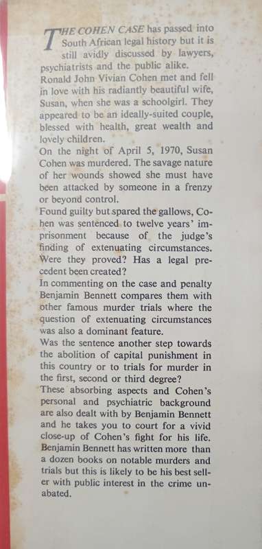 The Cohen Case by Benjamin Bennett