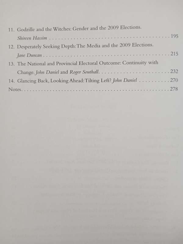 Zunami The South African Elections of 2009 Edited by Roger Southall & John Daniel