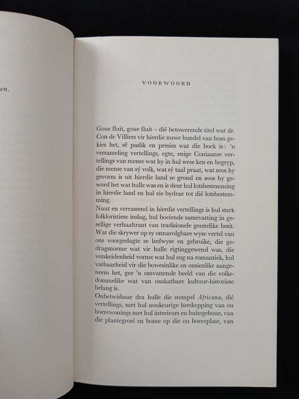 Goue Fluit, Goue Fluit by CGS de Villiers met ń Voorwoord deur Audrey Blignault