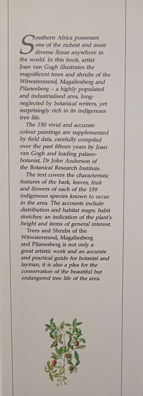 Trees & Shrubs of the Witwatersrand, Magaliesberg & Pilanesberg by Joan van Gogh & John Anderson