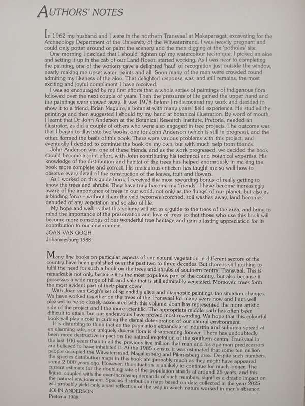 Trees & Shrubs of the Witwatersrand, Magaliesberg & Pilanesberg by Joan van Gogh & John Anderson