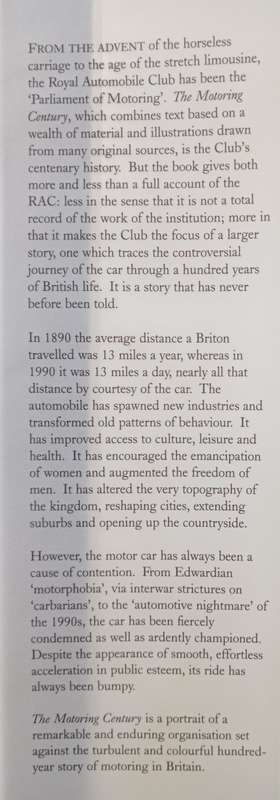The Motoring Century by Piers Brendon