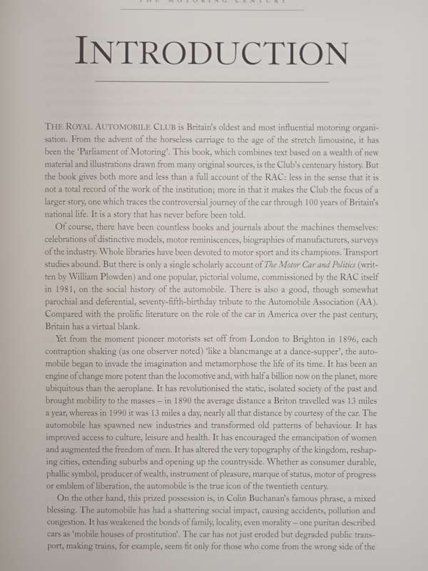 The Motoring Century by Piers Brendon