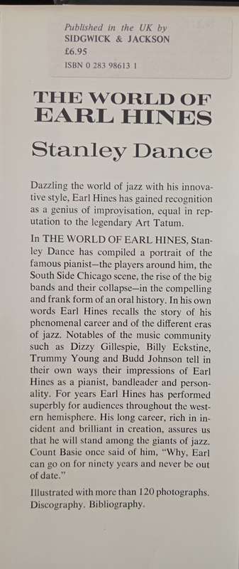 The World of Earl Hines by Stanley Dance
