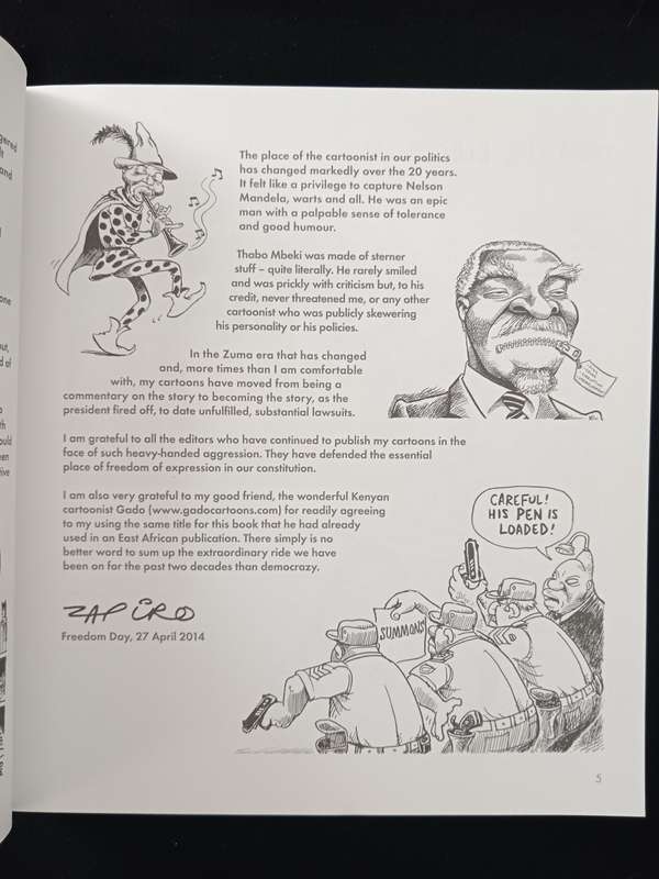 Democrazy SA`s Twenty-Year Trip by Zapiro Text by Mike Wills