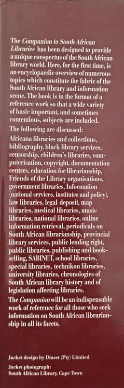 Companion to South African Libraries by Ruben Musiker