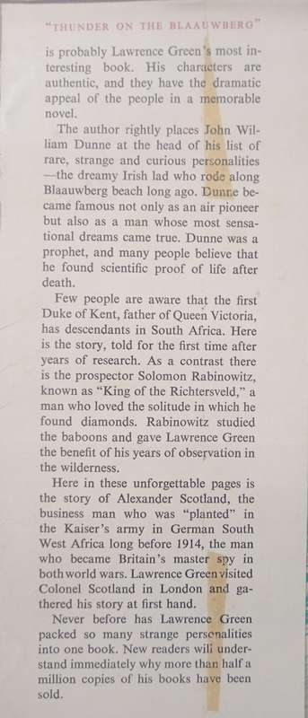 Thunder on the Blaauwberg by Lawrence G Green