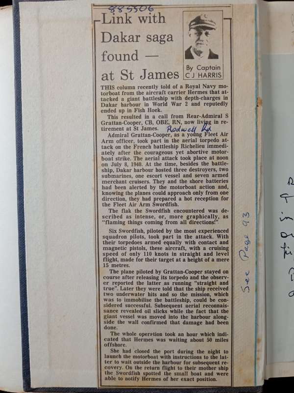 The Guns of Dakar September 1940 by John Williams