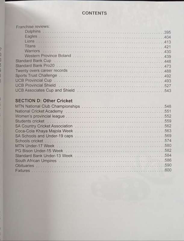 SA Cricket Annual 2005 Edited by Colin Bryden