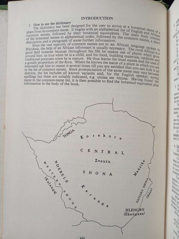 Rhodesian Botanical Dictionary of African & English Plant Names by H Wild