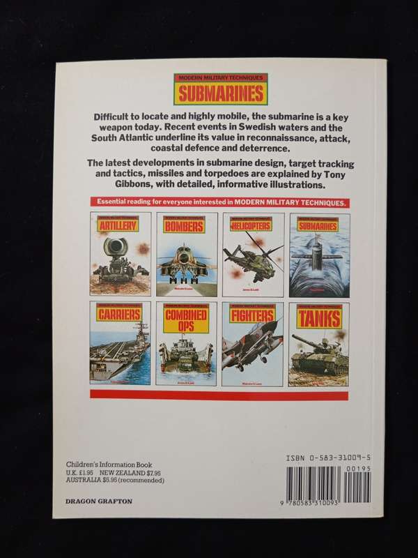 Modern Military Techniques Submarines by Tony Gibbons