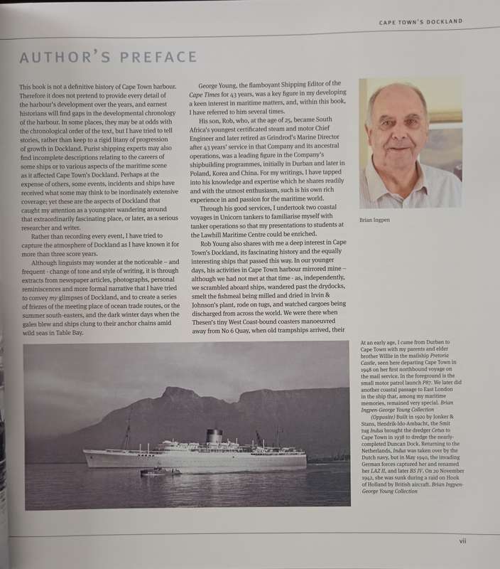 Cape Town`s Dockland Cameos of Shipping in Cape Town by Brian Ingpen