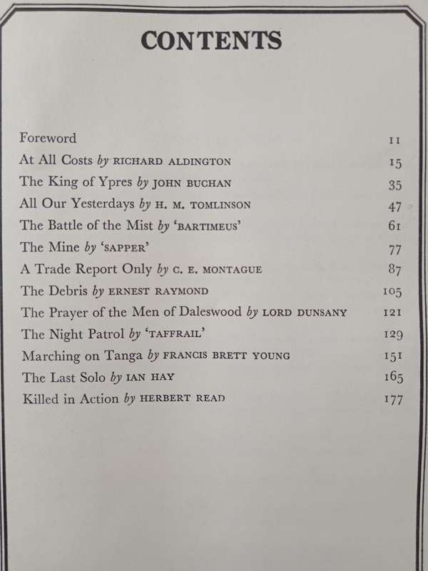 Short Stories of the First World War An anthology edited by George Bruce