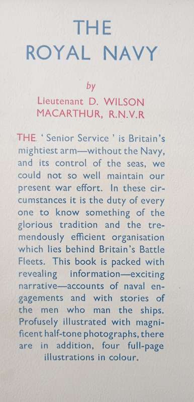 The Royal Navy by Lieut D Wilson MacArthur