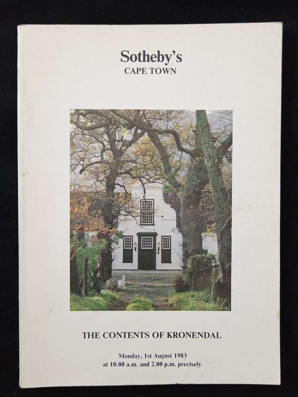 Sotheby`s Cape Town The Contents of Kronendal