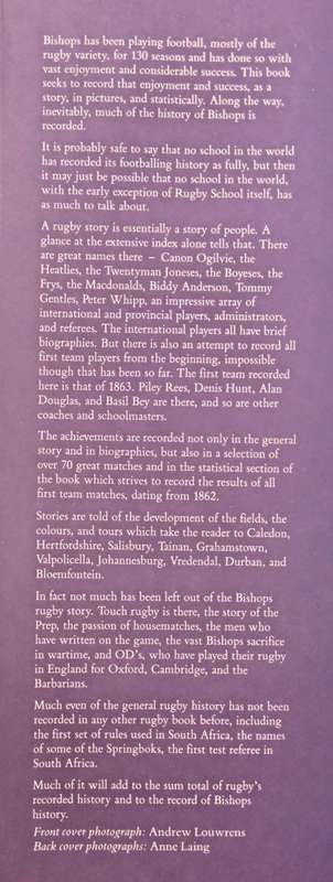 Bishops Rugby A History by Paul Dobson