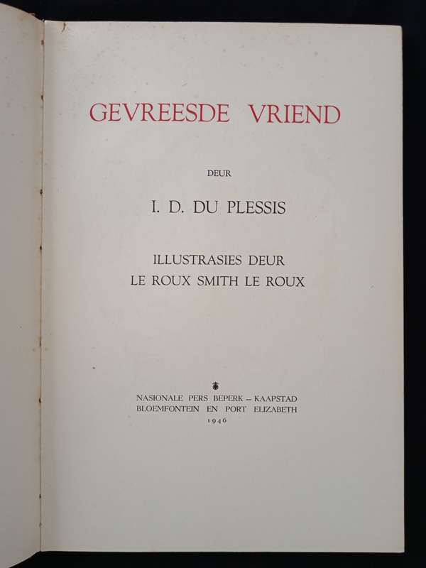 Gevreesde Vriend by ID du Plessis