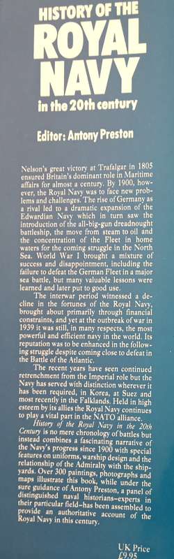 History of the Royal Navy in the 20th century Edited by Anthony Preston