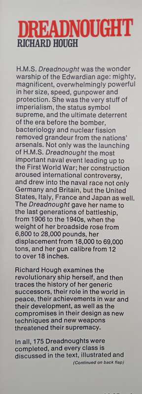 Dreadnought by Richard Hough wit Introduction by CS Forester