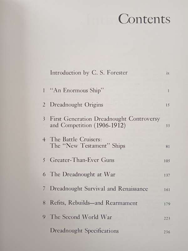 Dreadnought by Richard Hough wit Introduction by CS Forester