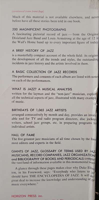 The Encyclopedia of Jazz by Leonard Feather