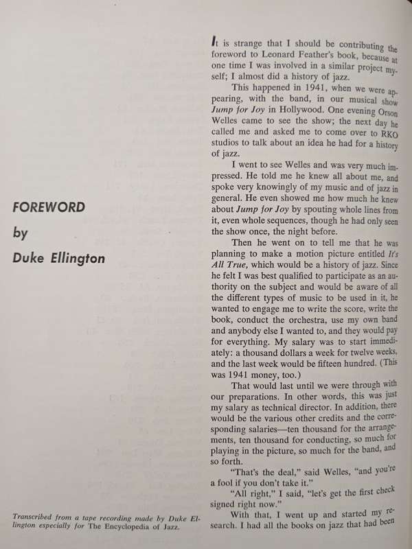 The Encyclopedia of Jazz by Leonard Feather