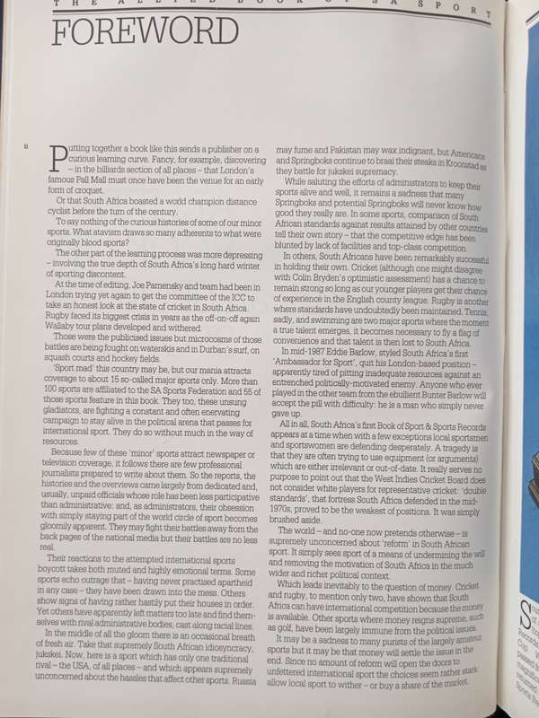 The Allied Book of SA sport & sports records 1986/87