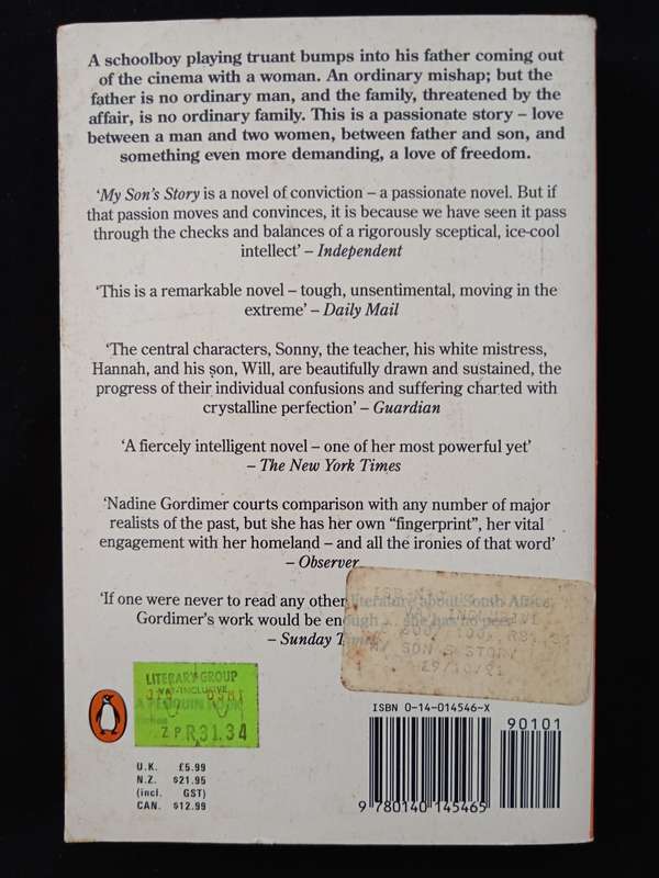 My Son`s Story by Nadine Gordimer