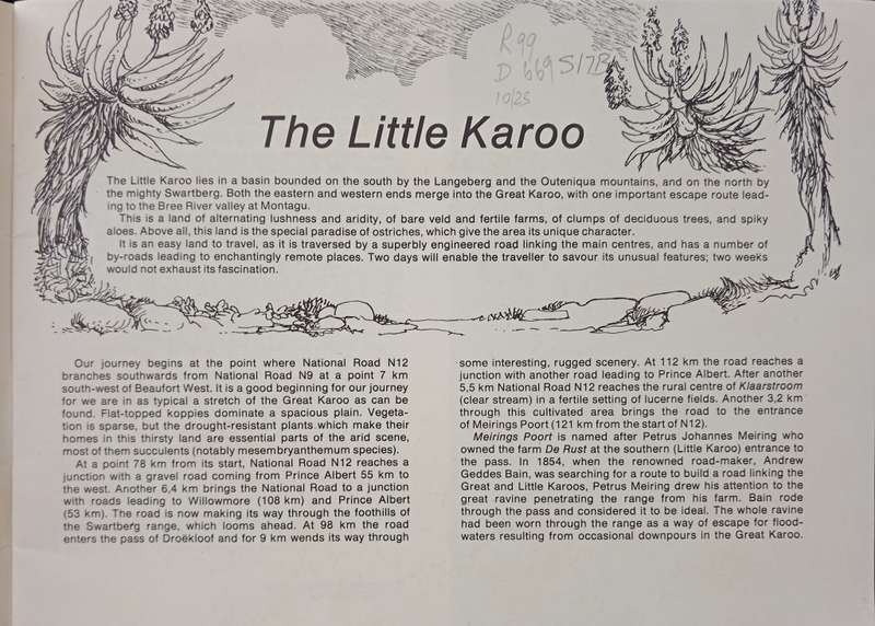 The Little Karoo Treasury of Travel Series 1 by TV Bulpin