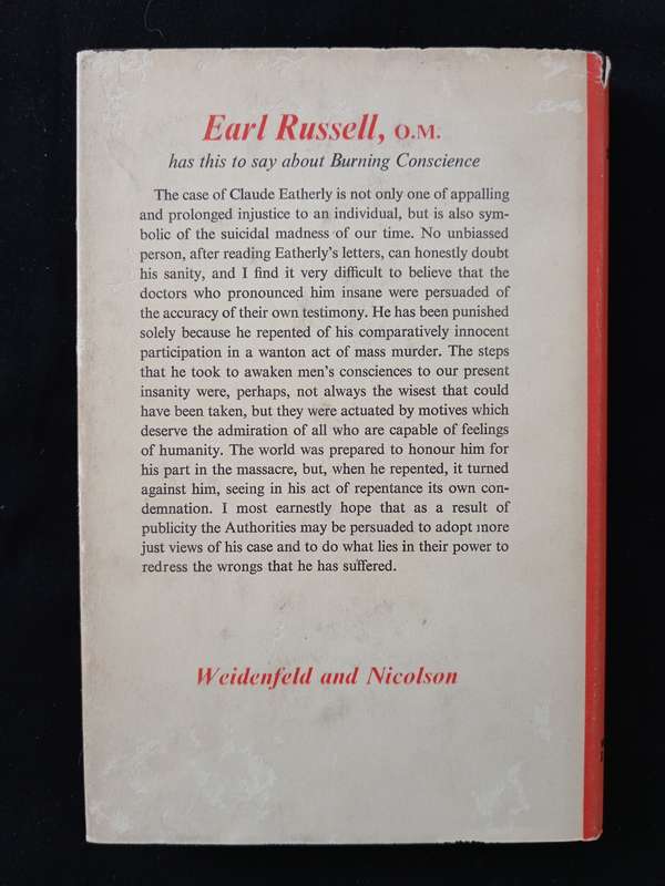 Burning Conscience The case of the Hiroshima pilot Claude Eatherly told to Günther Anders