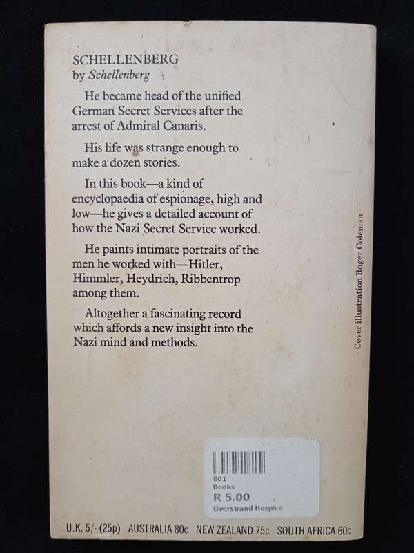 Schellenberg by Walter Schellenberg Edited & translated by Louis Hagen