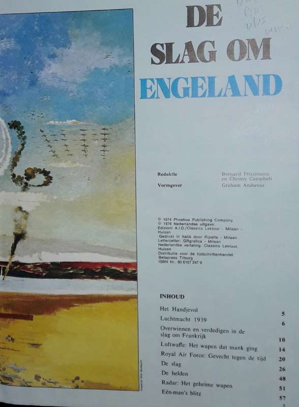 De Slag Om Engeland - Bernard Fitzsimons & Christy Campbell