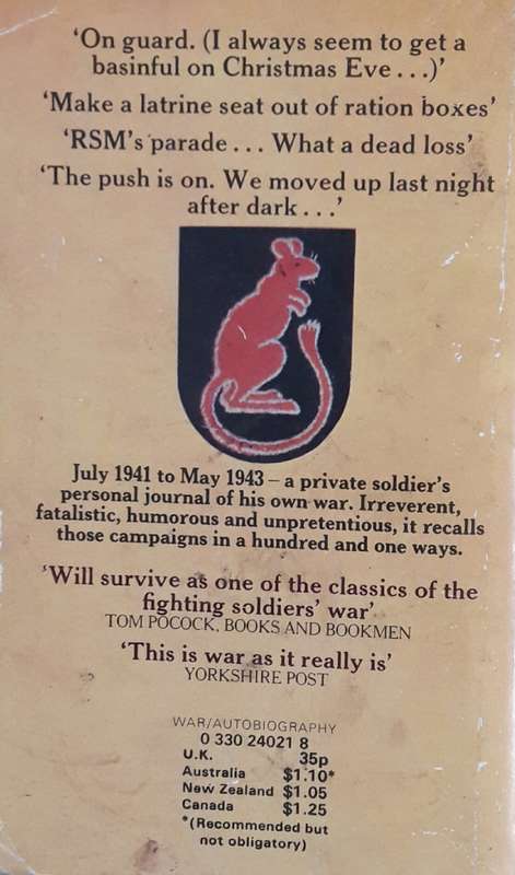 The Diary Of A Desert Rat - R L Crimp - Edited by Alex Bowlby