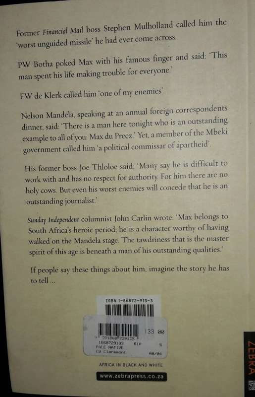 Pale Native - Max Du Preez