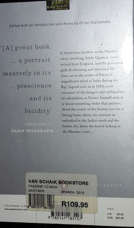 A Passage To India - E M Forster