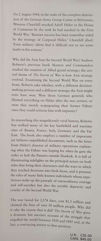 The Storm of War by Andrew Roberts