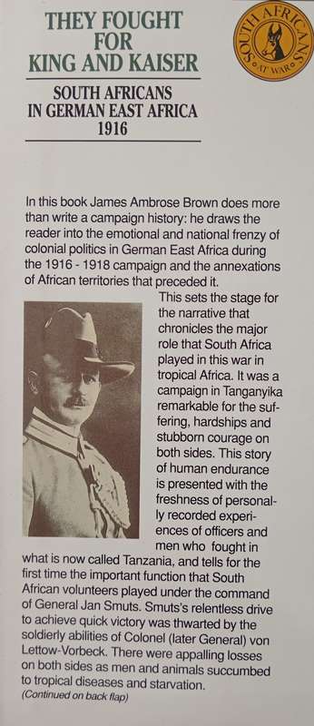 They Fought for King & Kaiser by James Ambrose Brown