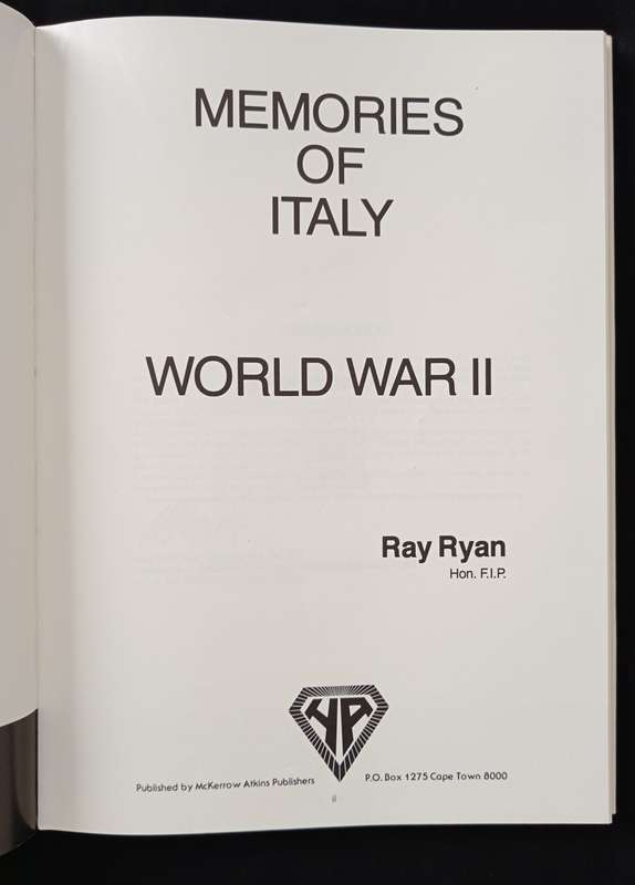Memories of Italy World War II by Ray Ryan