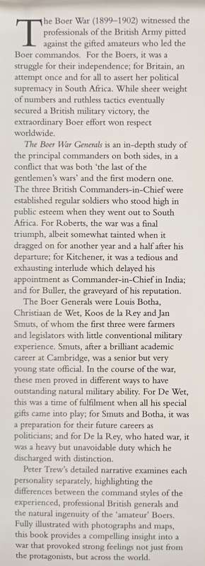 The Boer War Generals by Peter Trew