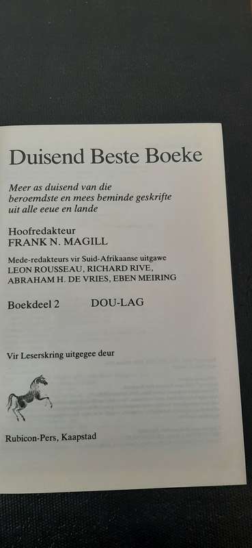 Duisend Beste Boeke by Frank N. Magill - Vol 2 (Set of 3)