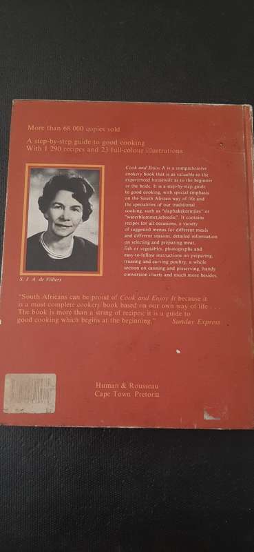 Cooking & Enjoy It - South African Cookery Manual by S.J.A. de Villiers