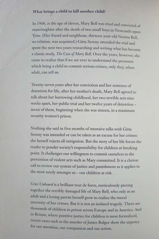 Cries Unheard by Gitta Sereny