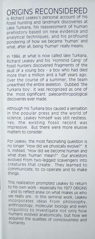 Origins Reconsidered by Richard Leakey & Roger Lewin