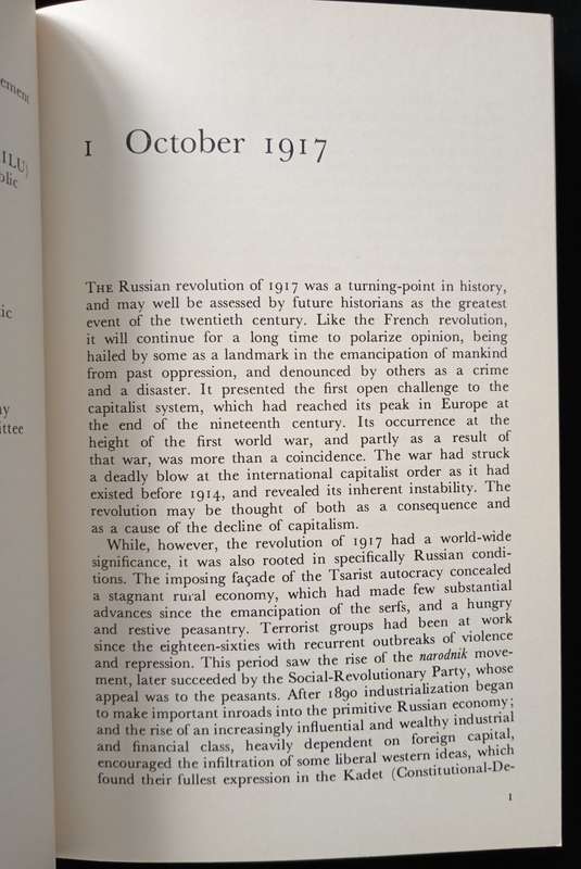 The Russian Revolution from Lenin to Stalin 1917-1929 by Edward Hallett Carr